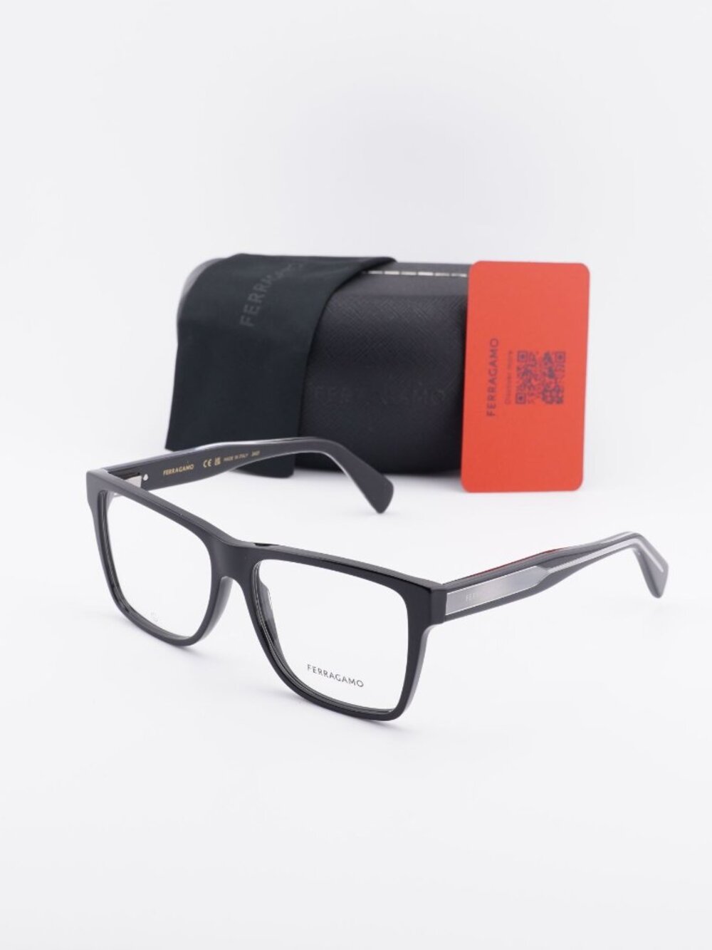 Salvatore Ferragamo SF2953N 001 Square Eyeglasses 56mm – Black